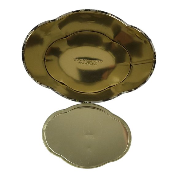 Vintage Raphael Tuck Sons Tin Container Floral Rose Storage Made In England - Picture 9 of 10